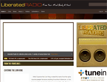 Tablet Screenshot of liberatedradio.com